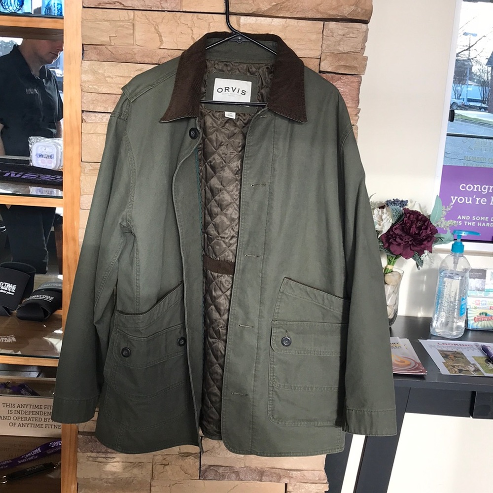 Orvis navy green jacket
